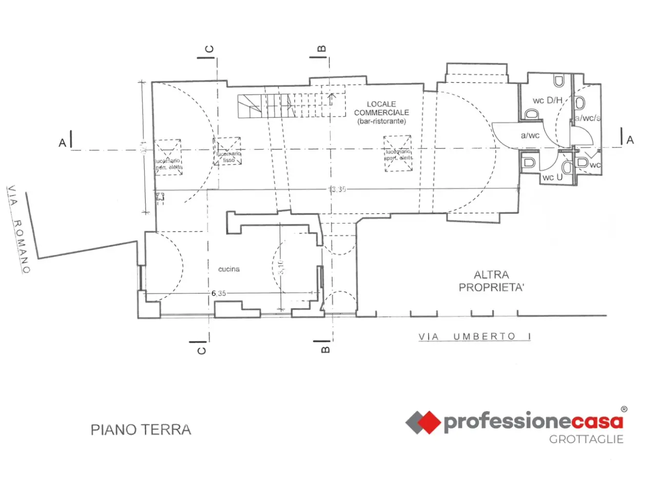 Negozio in Via Umberto I 26-28-30, Grottaglie, {3} - Planimetria 1