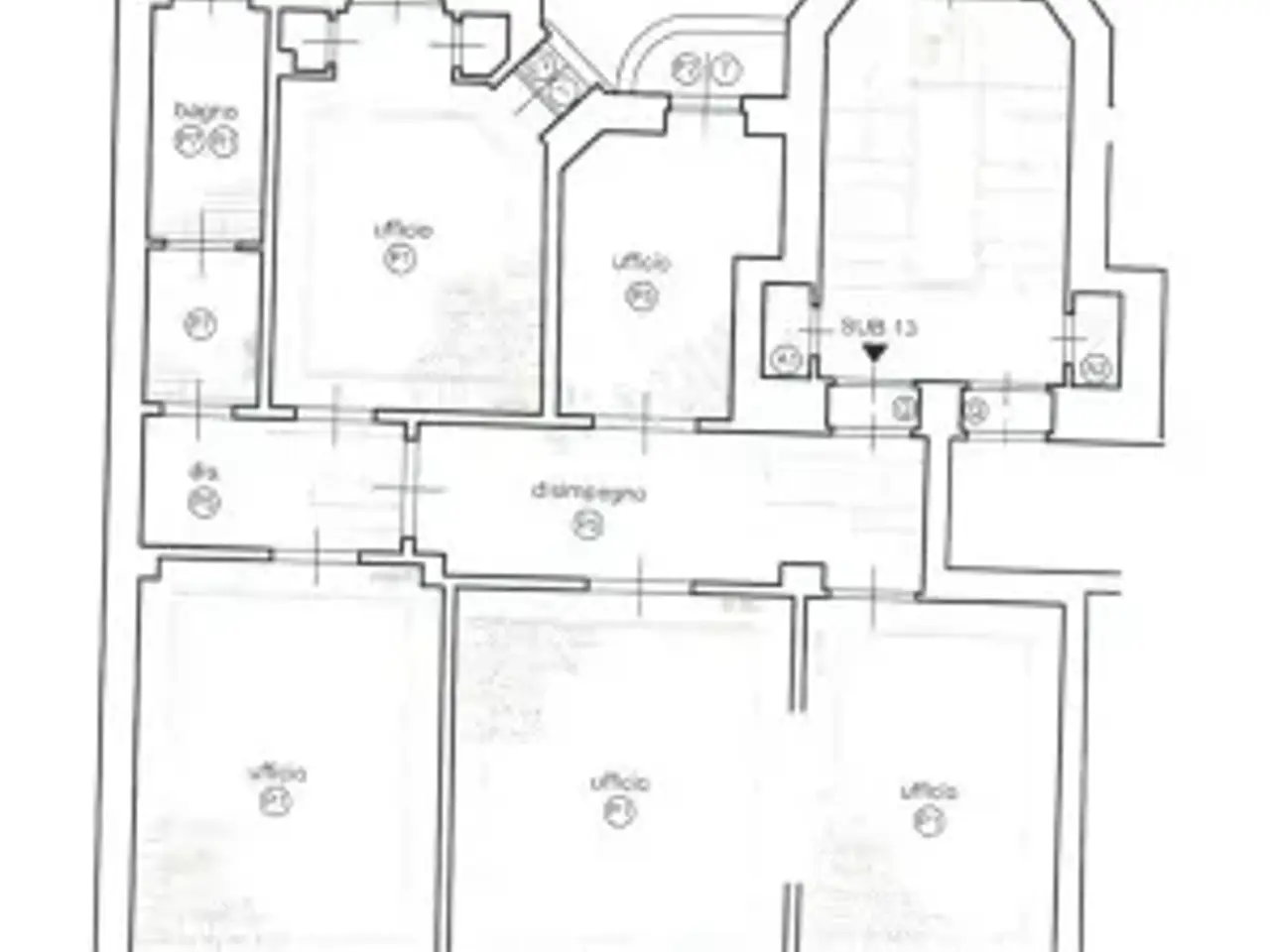 Ufficio in Viale Bianca Maria 18, Milano, {3} - Planimetria 1