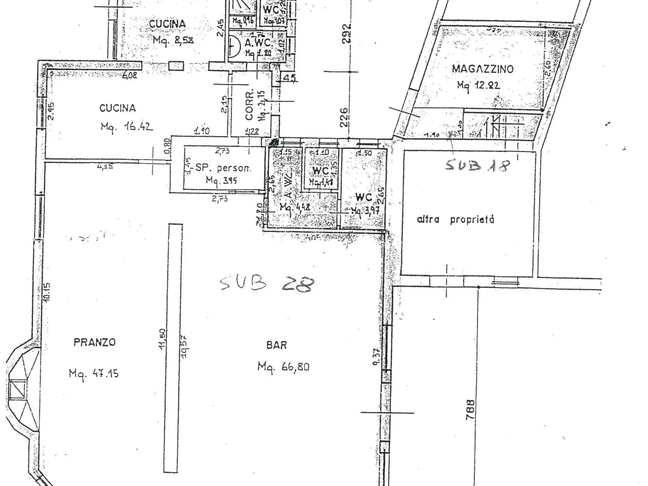 Negozio in Via Manzoni 80, Conegliano, {3} - Planimetria 1
