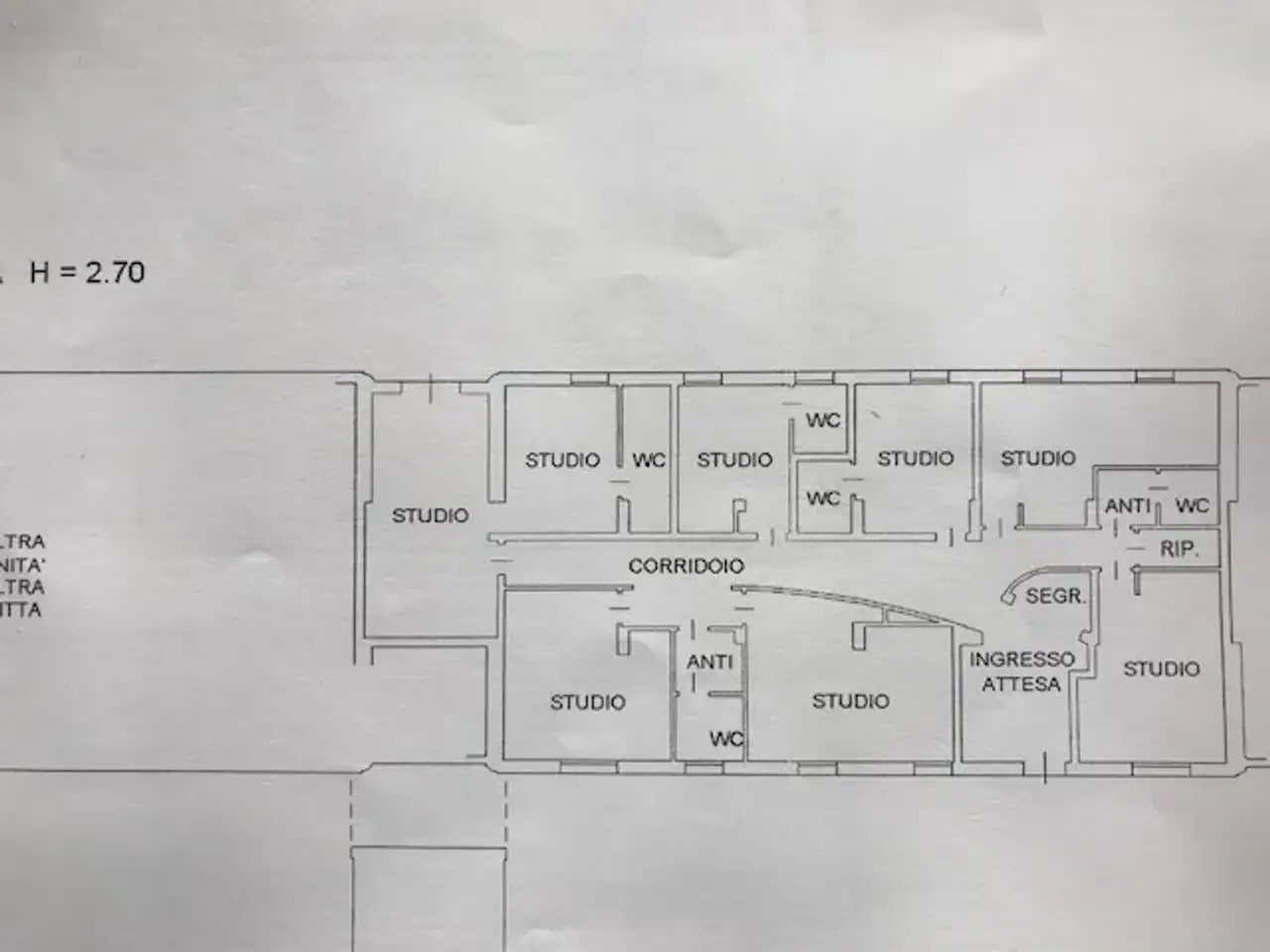 Ufficio in Guizza Padova Rif 2309, Albignasego, {3} - Planimetria 1