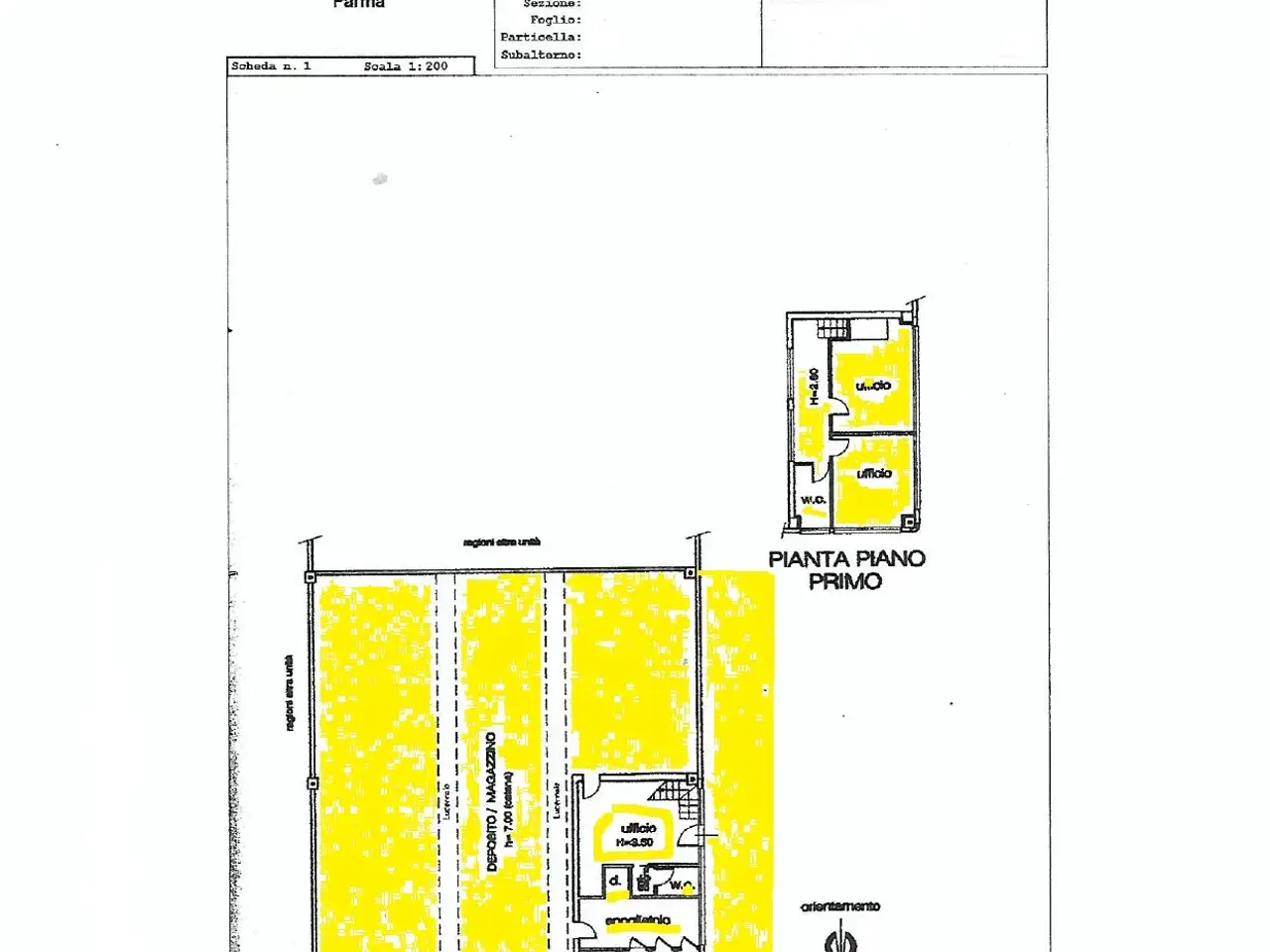 Capannone in Via Leonardo da Vinci, Torrile, {3} - Planimetria 1