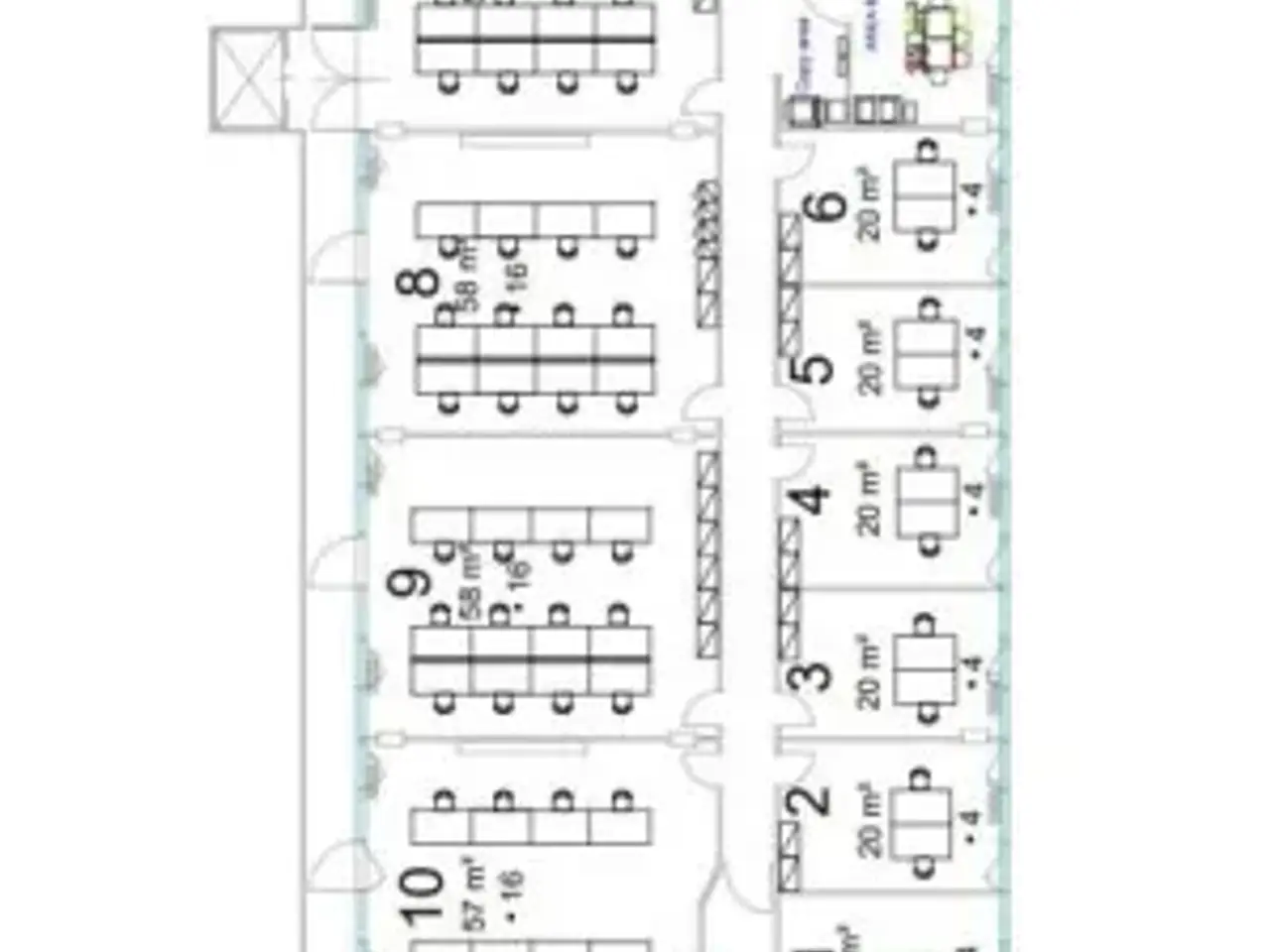 Ufficio in Via Lorenzo Valla, Milano, {3} - Planimetria 1