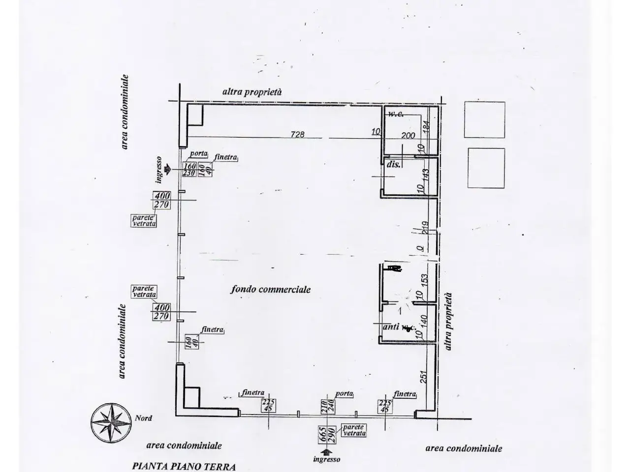 Esercizio commerciale in Via Lavoria 1, Crespina Lorenzana, {3} - Planimetria 1