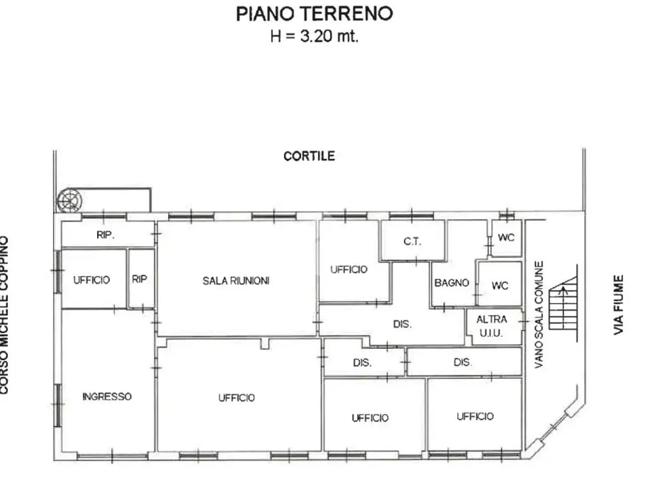 Ufficio in Corso M. Coppino 42, Alba, {3} - Planimetria 1