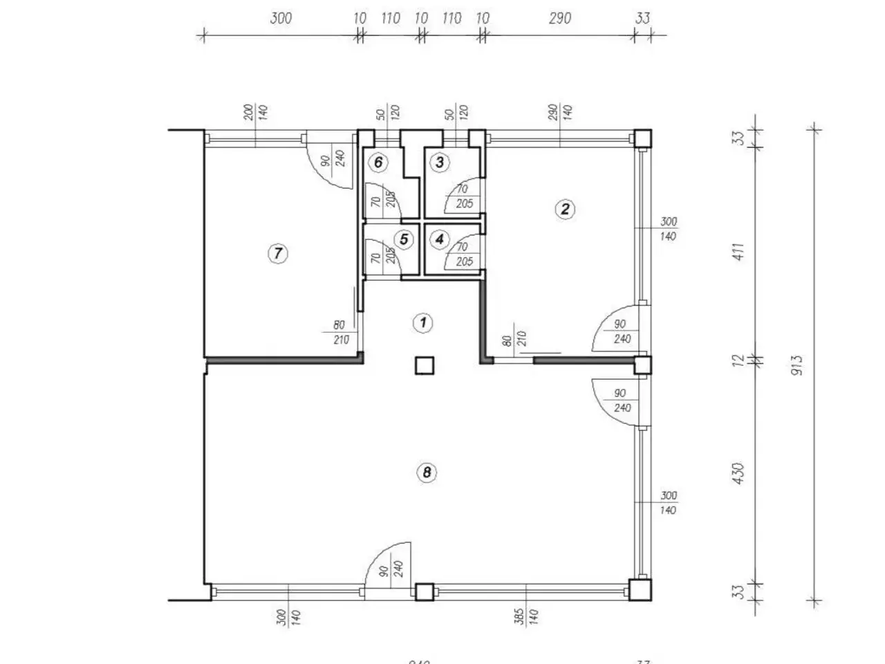 Ufficio in Viale Venezia 27-19, Sedico, {3} - Planimetria 1