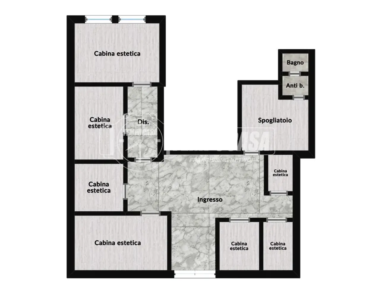 Negozio in Via Privata Maria Melato 8, Milano, {3} - Planimetria 1