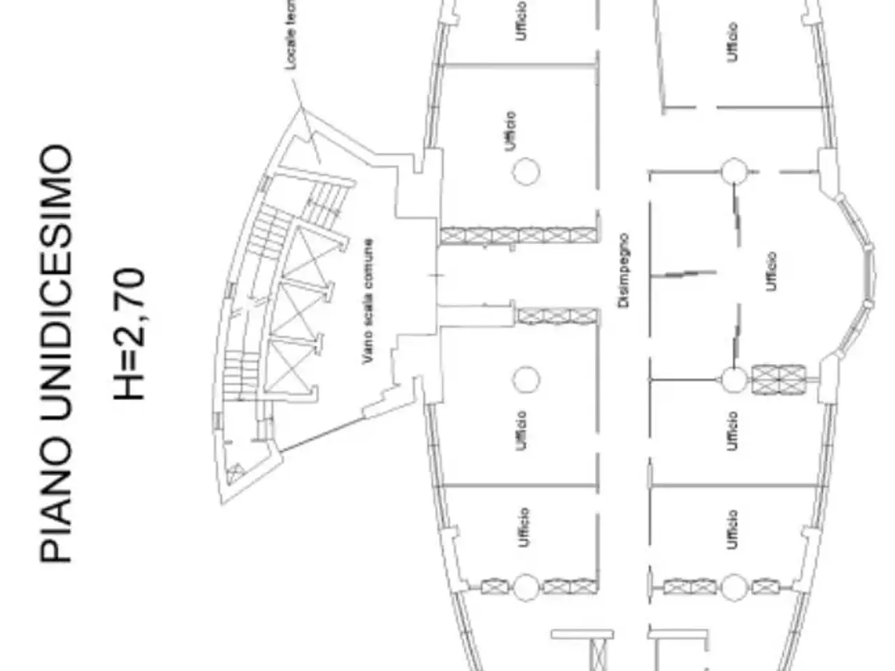 Ufficio in Via Molino Rosso 9, Imola, {3} - Planimetria 1