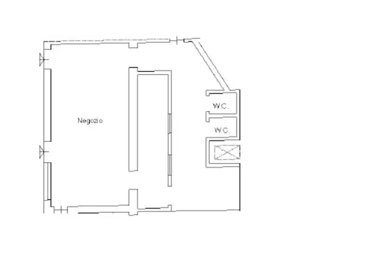 Negozio in Via Posorti 31, Vergiate, {3} - Planimetria 1