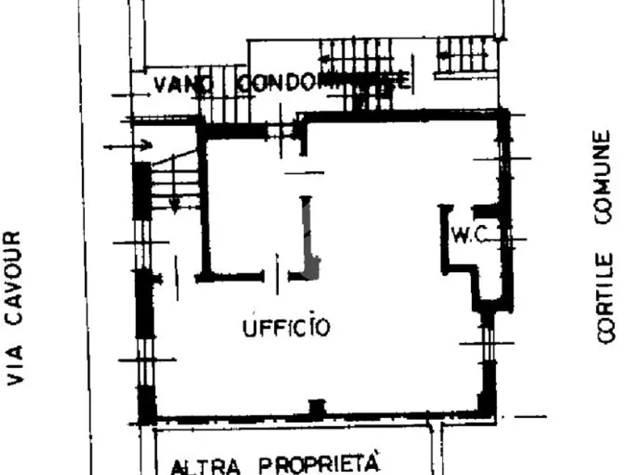 Ufficio in Via Camillo Benso Cavour 39, Mariano Comense, {3} - Planimetria 1