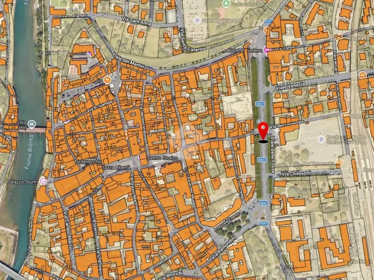 Negozio in Via Marco Sasso 20, Bassano Del Grappa, {3} - Planimetria 1