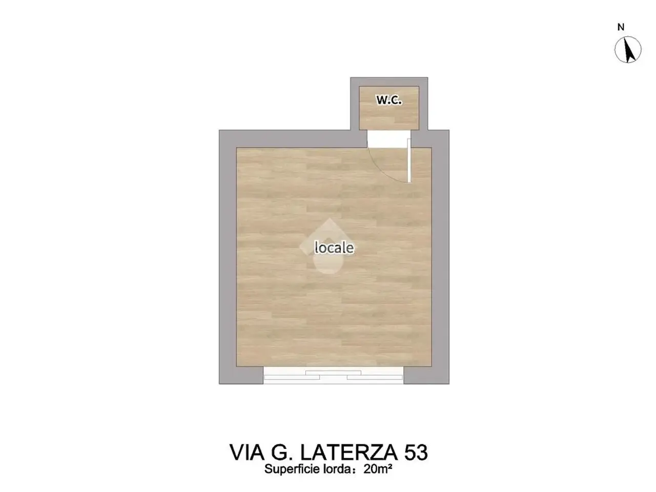 Negozio in Via G. Laterza 53, Bari, {3} - Planimetria 1