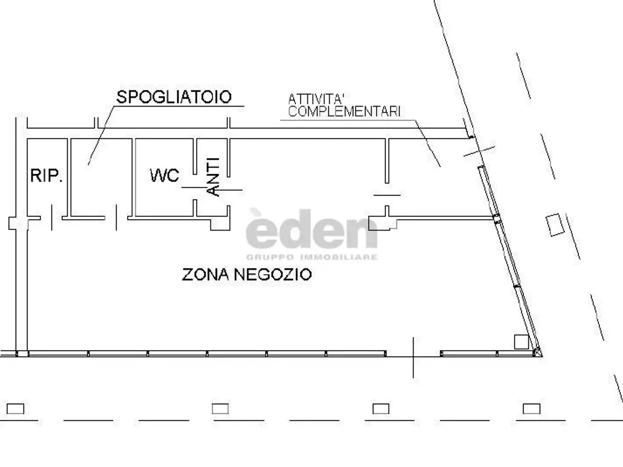 Negozio in Viale Gaetano Storchi 513, Modena, {3} - Planimetria 1