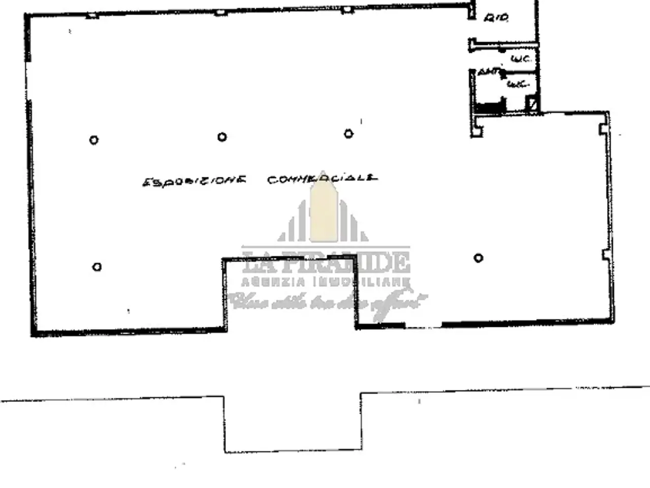 Negozio in Zona Stanga Negozio in Affitto Rif. 2040, Padova, {3} - Planimetria 1