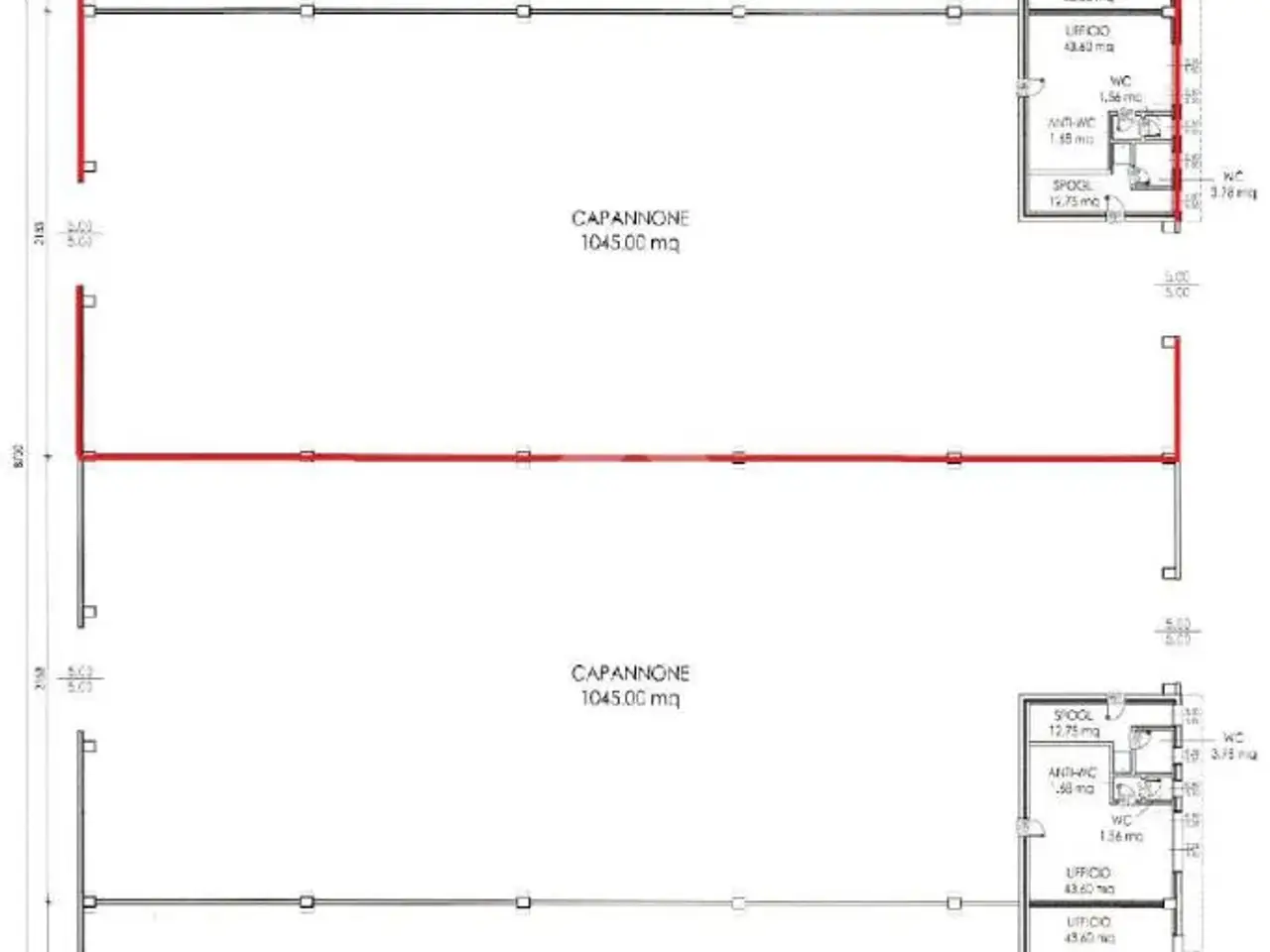 Capannone in Zona Industriale, Montichiari, {3} - Planimetria 1