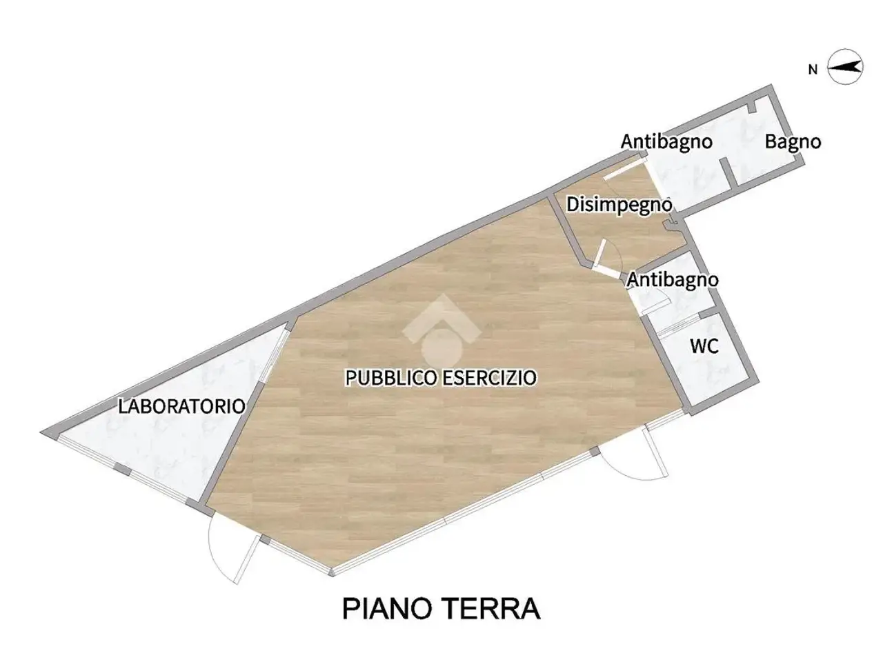 Negozio in Largo Giambellino 3, Reggio Emilia, {3} - Planimetria 1