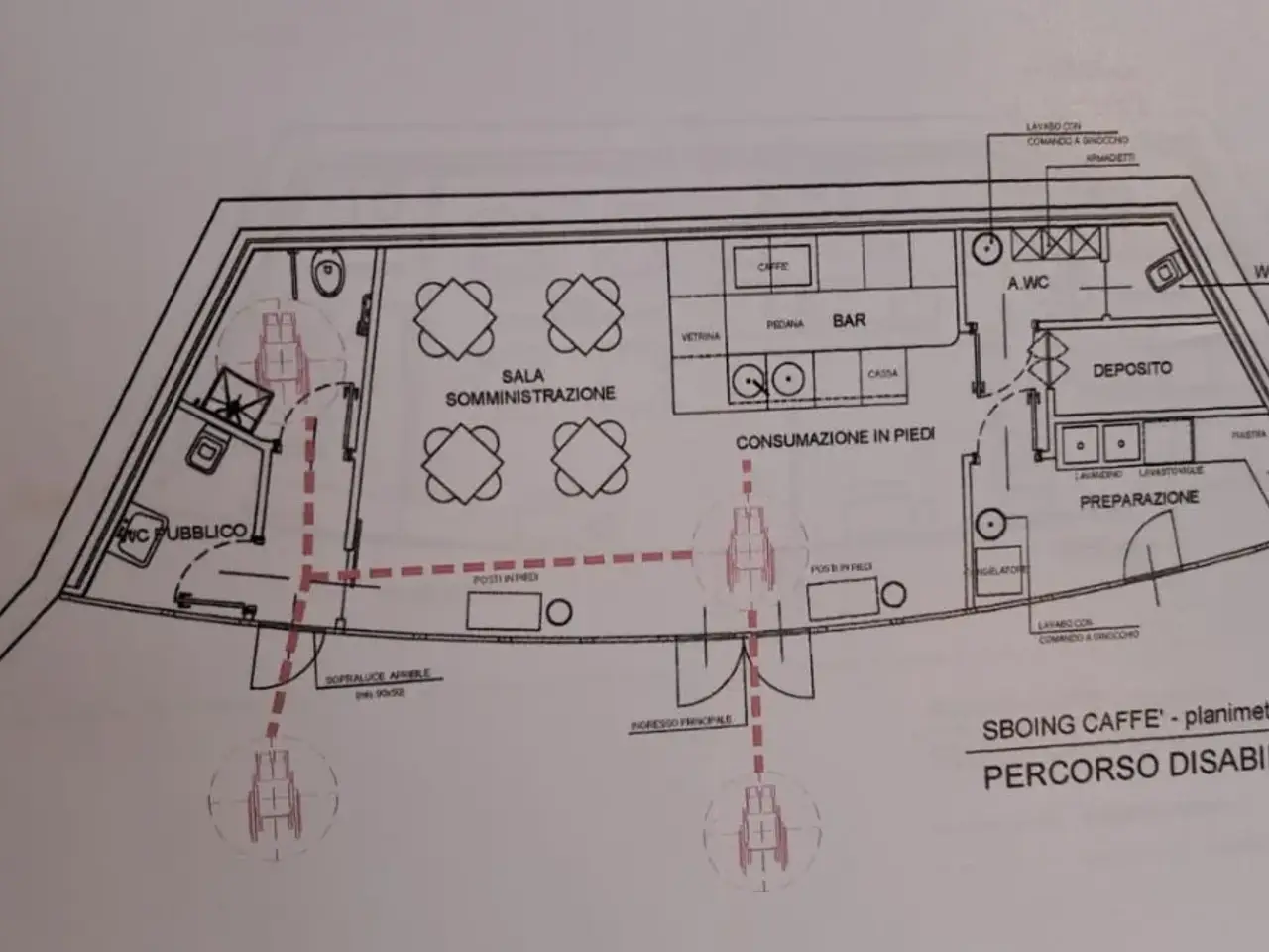 Bar in Via Canonico Bartolomeo Elia Snc, San Mauro Torinese, {3} - Planimetria 1