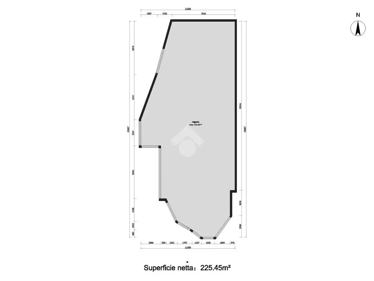 Negozio in Via Ragazzi del 99 45, Lumezzane, {3} - Planimetria 1