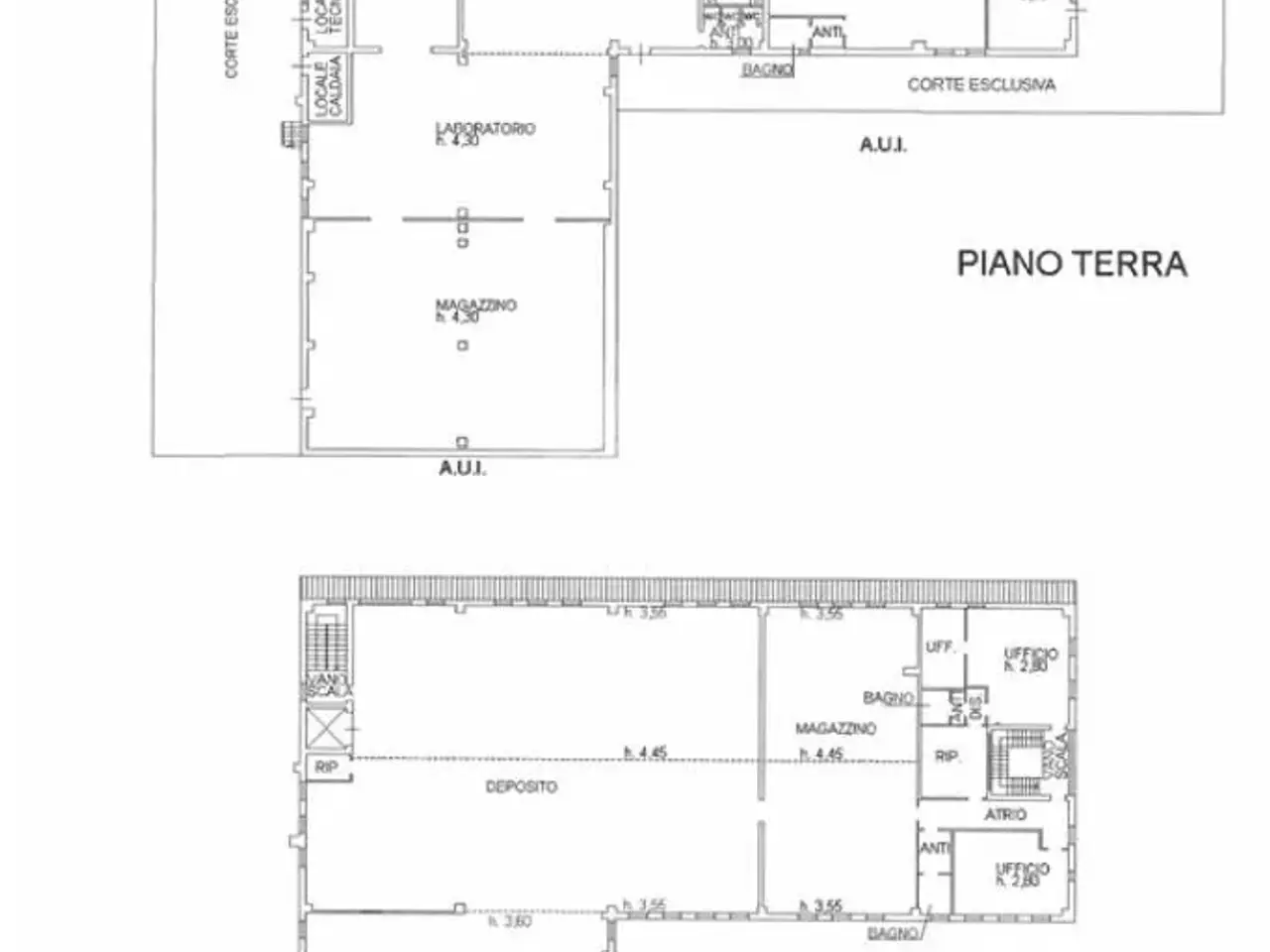 Capannone in Via a. Grandi 31, Corte Franca, {3} - Planimetria 1