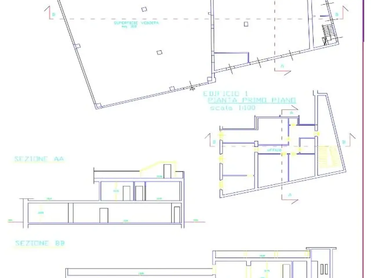 Palazzina commerciale in Via Flavia di Stramare, Muggia, {3} - Planimetria 1