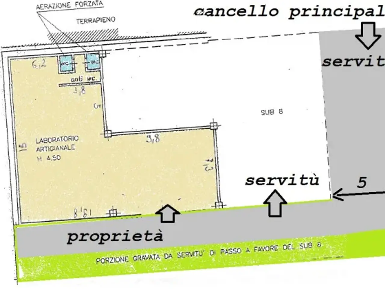 Capannone in Località Acqua 101, Neirone, {3} - Planimetria 1