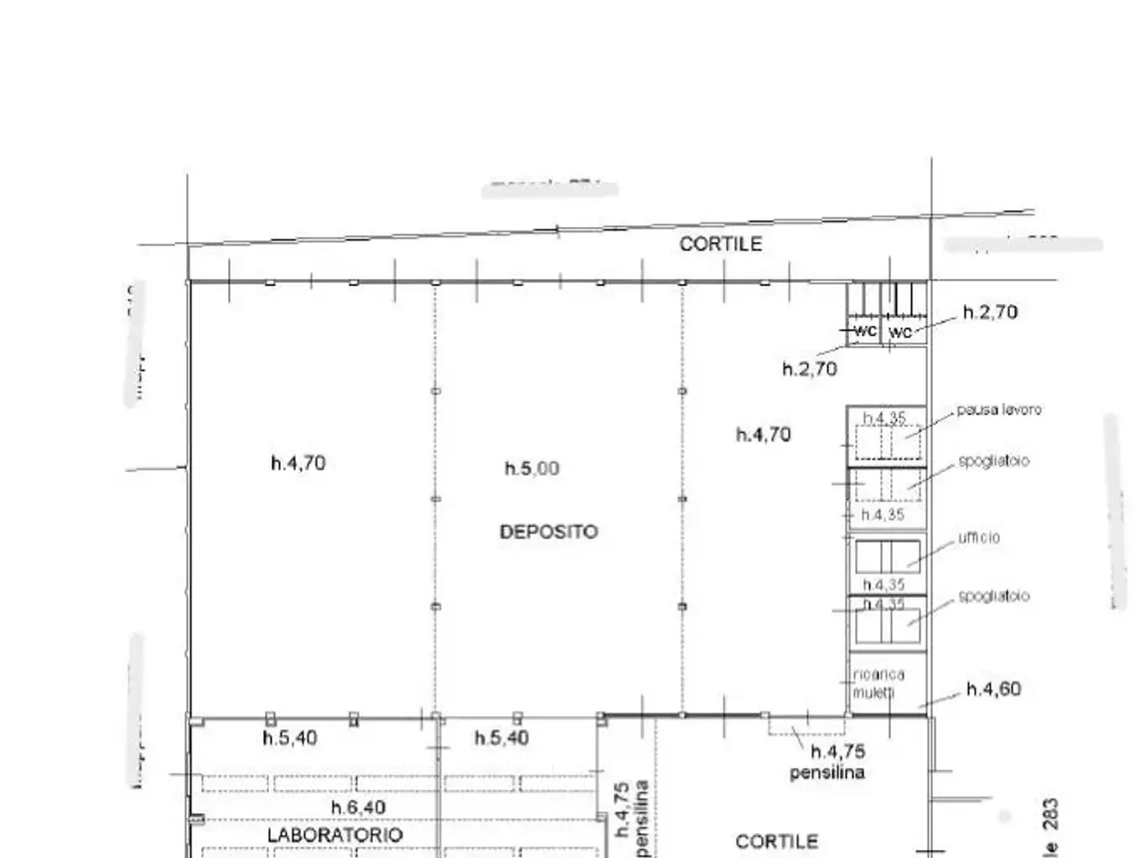 Capannone in Via Mario Greppi 19, Cologno Monzese, {3} - Planimetria 1