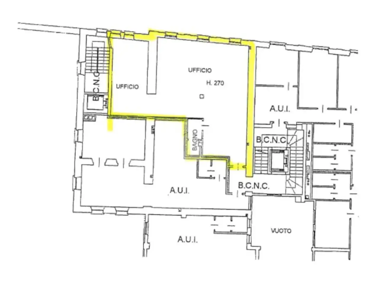 Ufficio in Via Pietro Borgo Wuhrer 123, Brescia, {3} - Planimetria 1