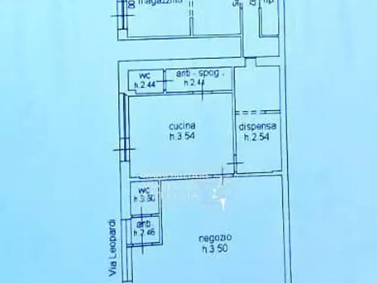 Negozio in Via Fratti, Viareggio, {3} - Planimetria 1