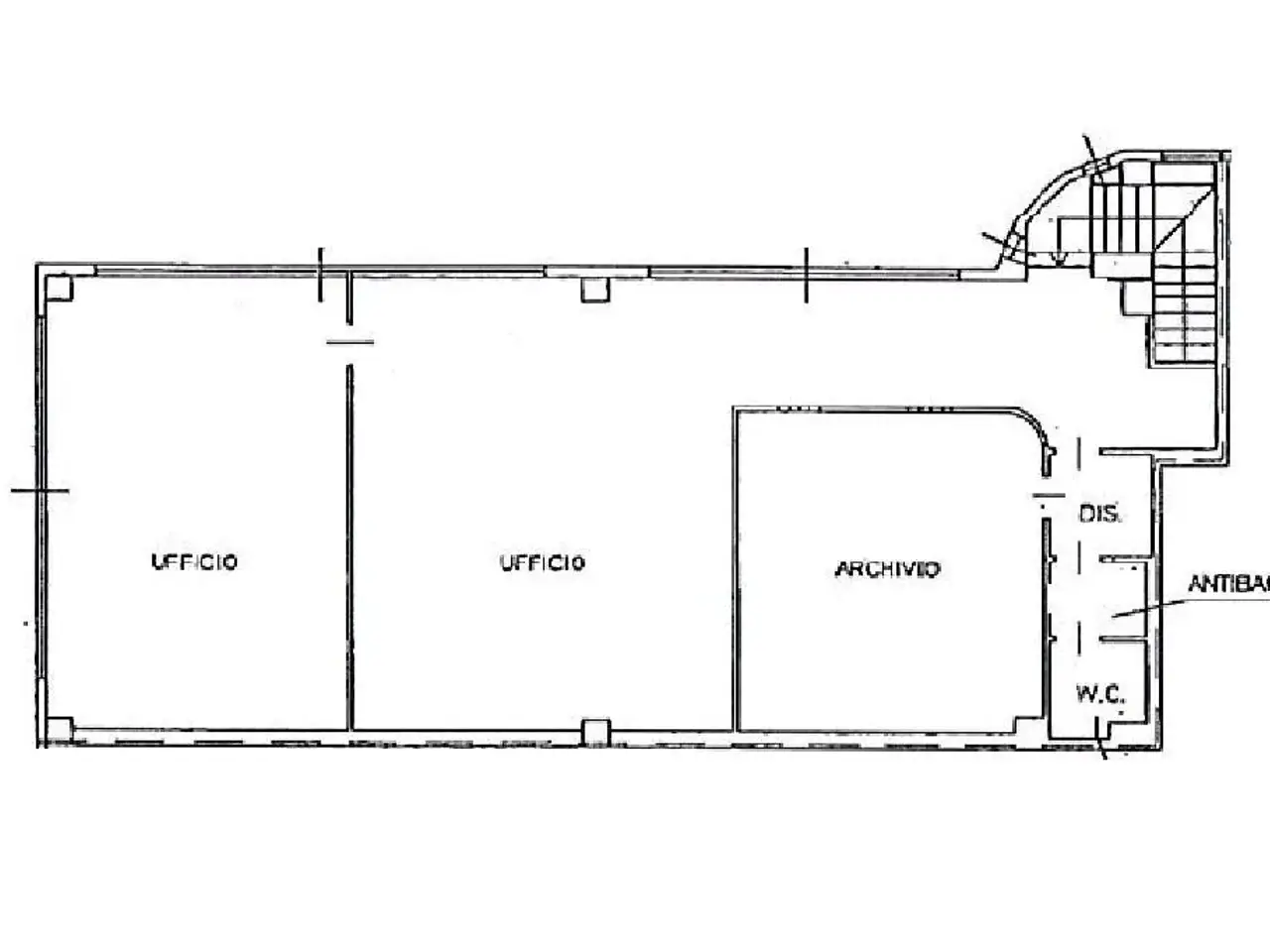 Ufficio in Via Carlo Cattaneo, Ambivere, {3} - Planimetria 1