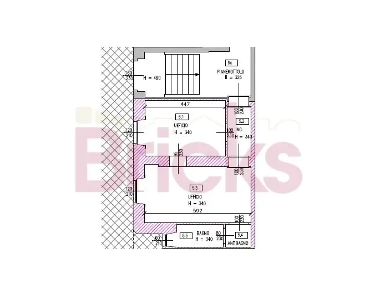 Ufficio in Corso Italia 8, Milano, {3} - Planimetria 1