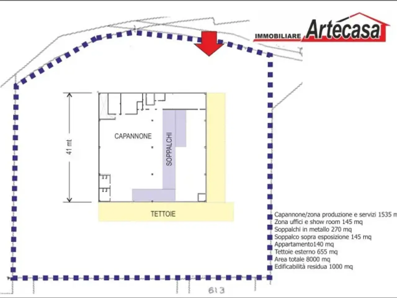 Capannone in Via Montali, San Polo D'Enza, {3} - Planimetria 1