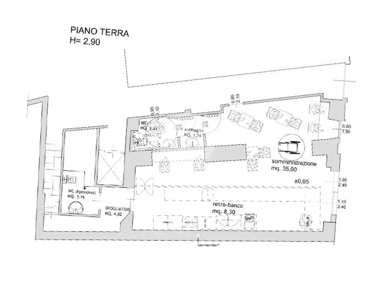 Negozio in Corso Magenta, Brescia, {3} - Planimetria 1