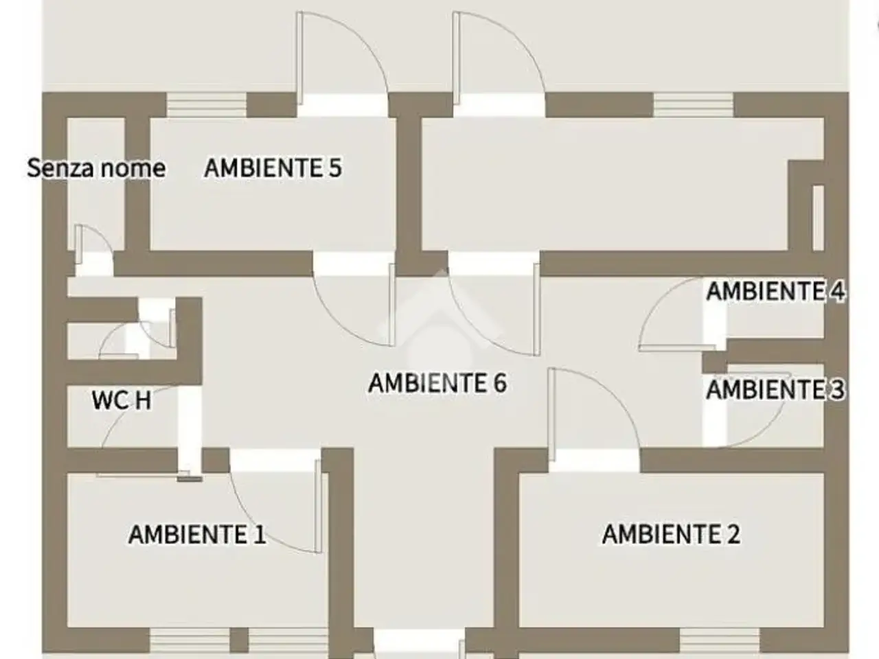 Ufficio in Largo Michelangelo 5, Palermo, {3} - Planimetria 1