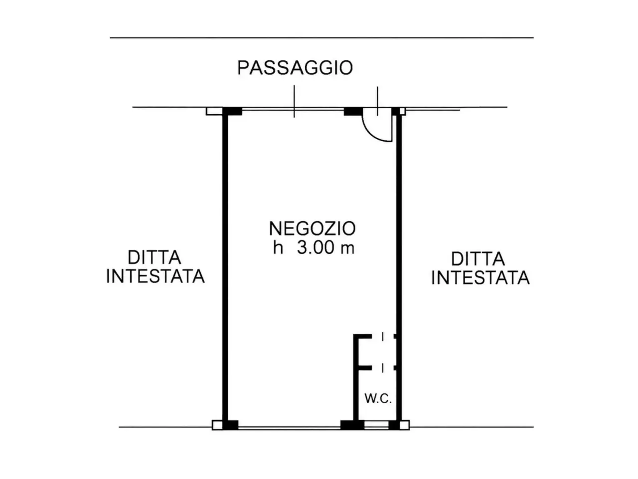 Tabaccheria in Via Don Orione, Trezzo Sull'Adda, {3} - Planimetria 1