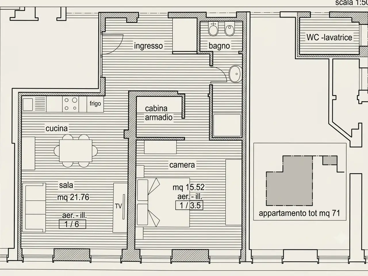 Ufficio in Via F. dall'Ongaro, Oderzo, {3} - Planimetria 1