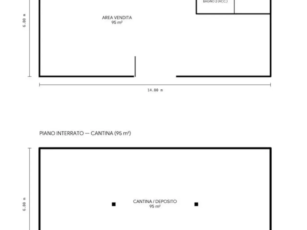 Negozio in Via Tartaglia 1, Rudiano, {3} - Planimetria 1