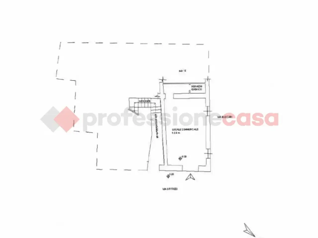 Negozio in Via Angelo Siffredi 98r, Genova, {3} - Planimetria 1