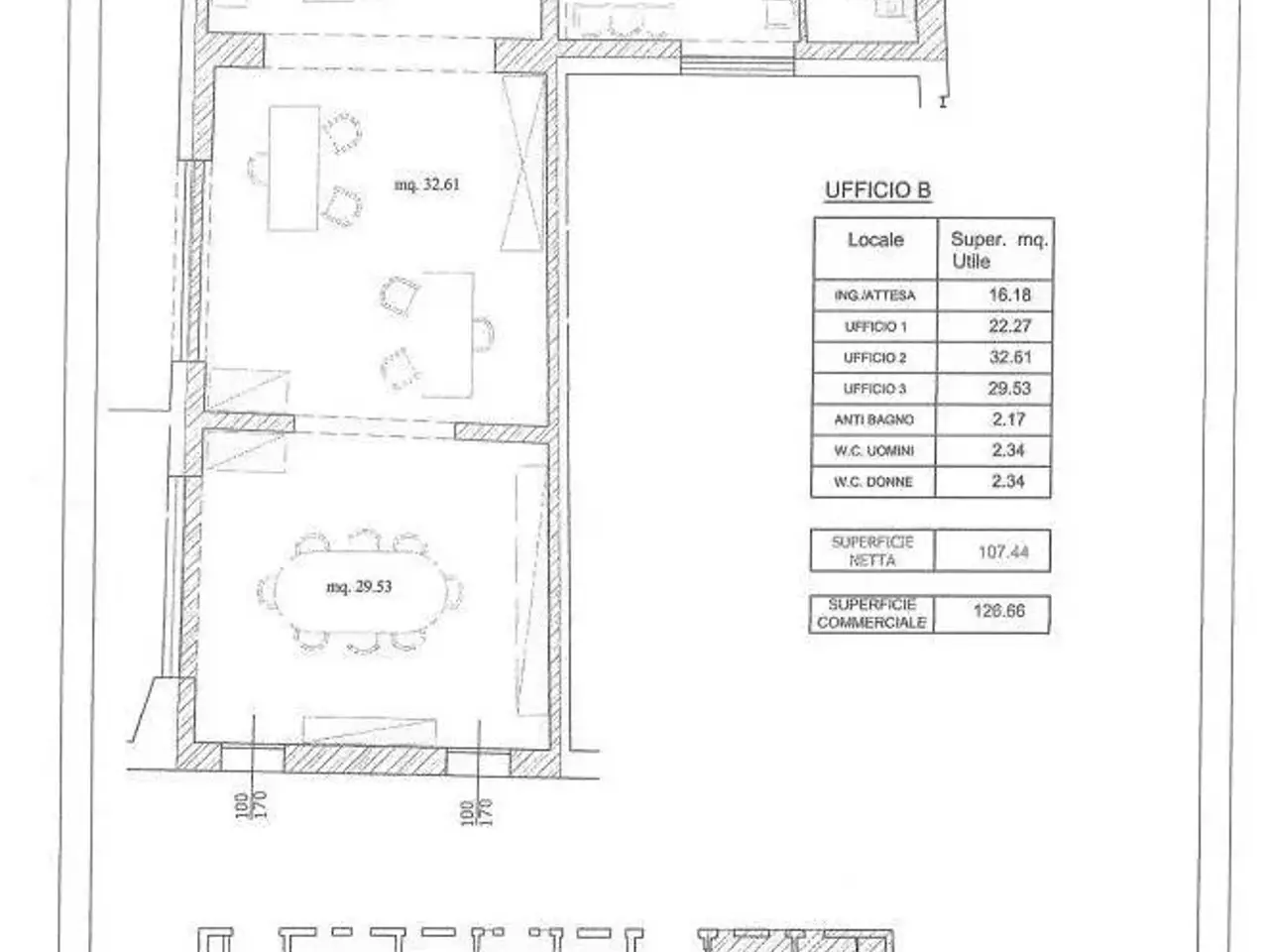 Ufficio in Via Trinità, Pernumia, {3} - Planimetria 1