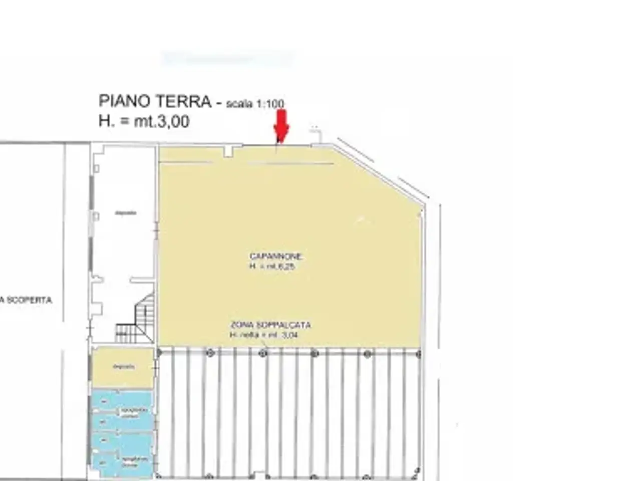 Capannone in Via Papa Giovanni XXIII, Trani, {3} - Planimetria 1