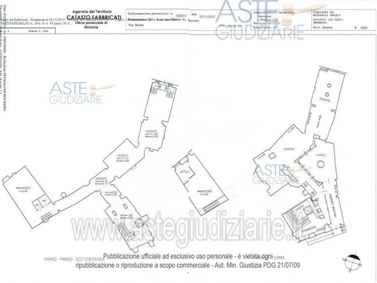 Negozio in Via Cesare Balbo 29-31-33 29, Fabriano, {3} - Planimetria 1