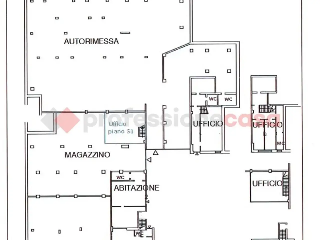 Palazzina commerciale in Via Rocca di Papa 21 , Roma, {3} - Planimetria 1