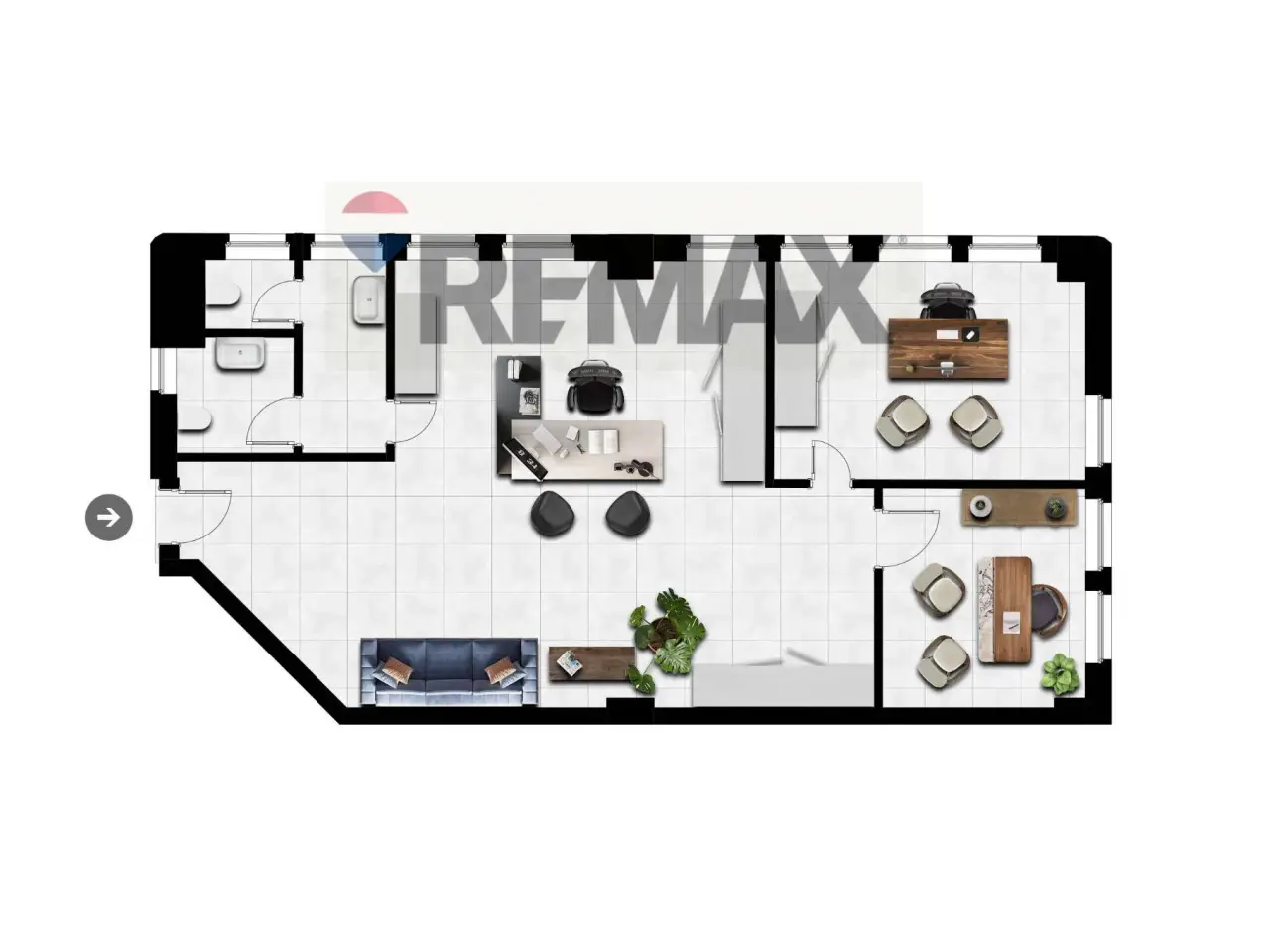 Ufficio in Via di Vittorio 70, Novate Milanese, {3} - Planimetria 1