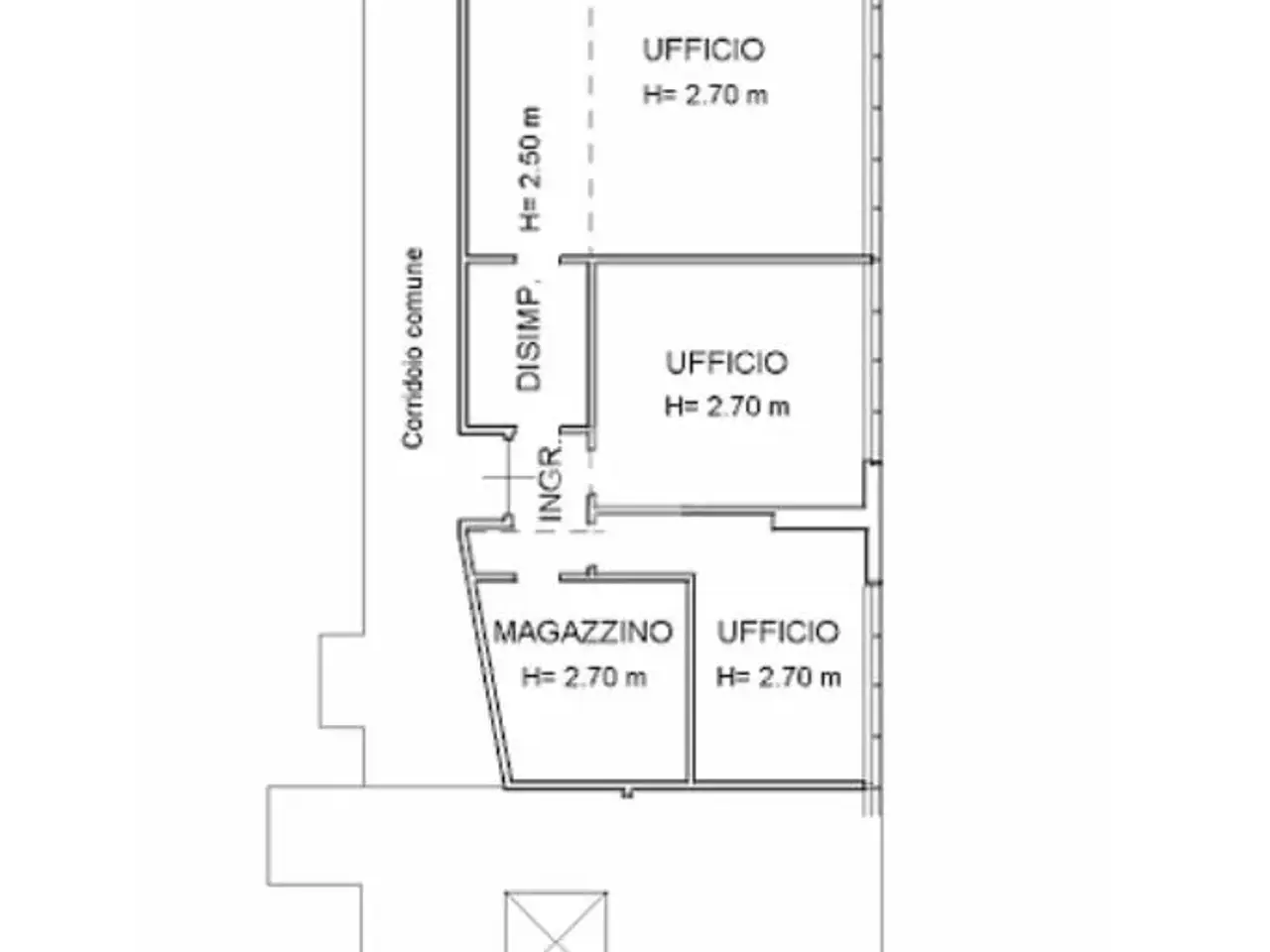 Ufficio in Isola del Tronchetto 85, Venezia, {3} - Planimetria 1