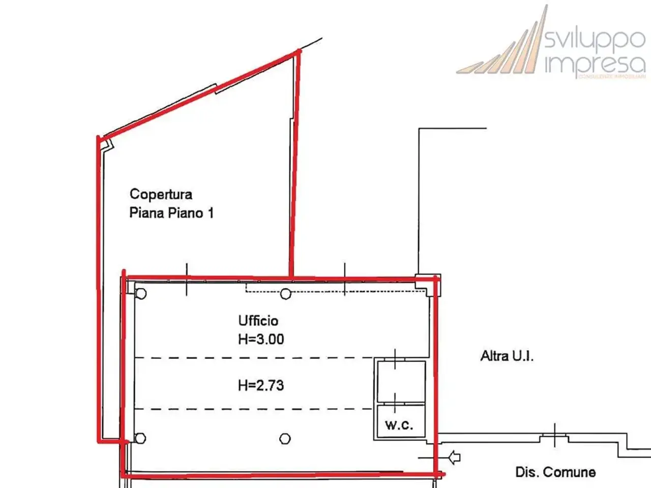 Ufficio in Via Ticino 30, Monza, {3} - Planimetria 1