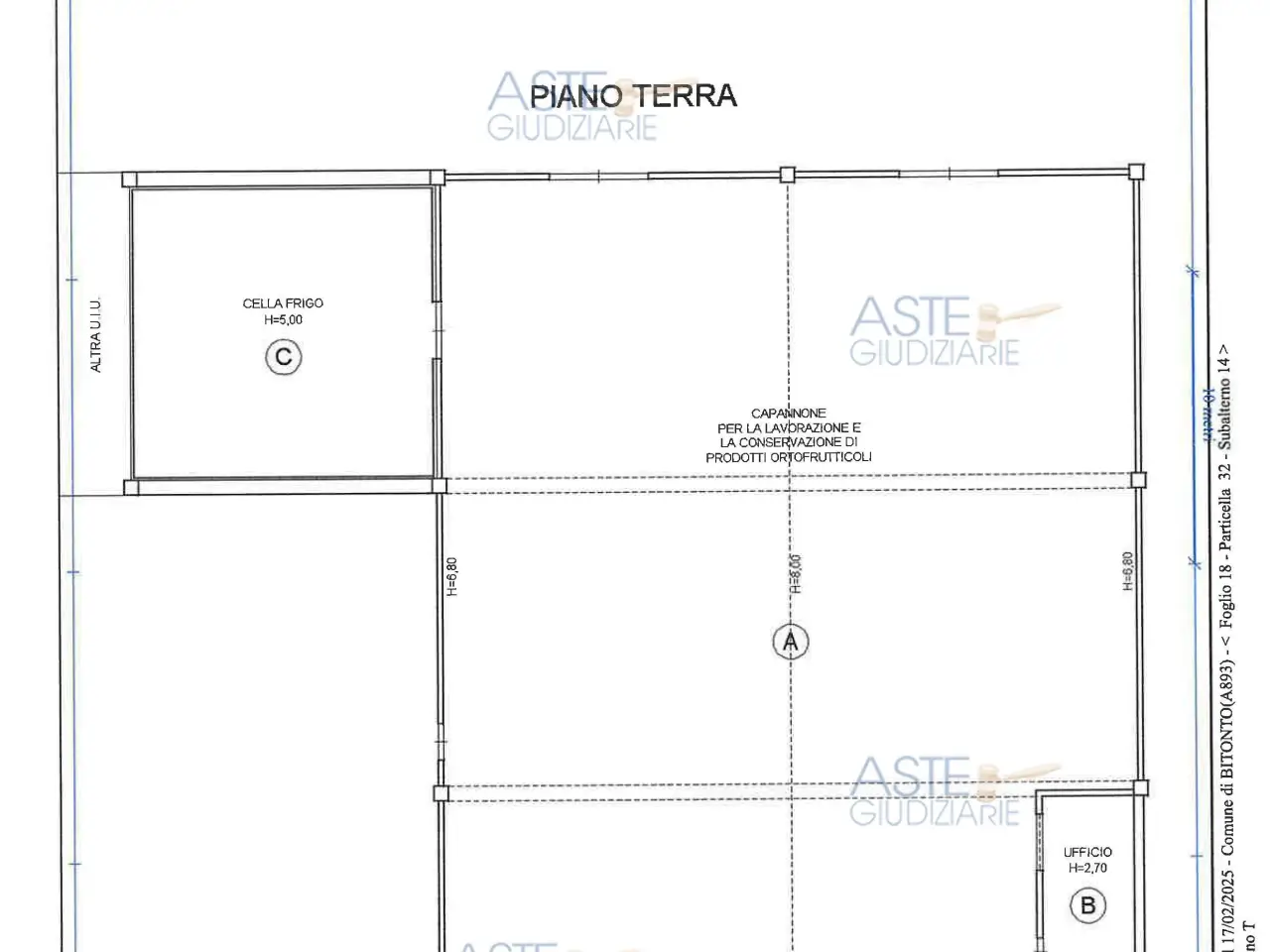 Capannone in Via Patierno, 70032 Bitonto Ba, Italia 70032, Bitonto, {3} - Planimetria 1