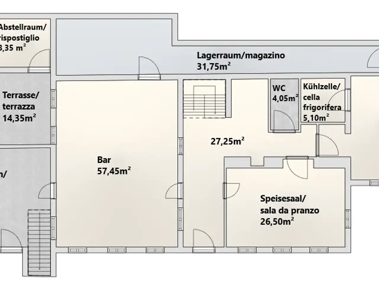 Ristorante in Unterbirchabruck, Nova Ponente, {3} - Planimetria 1