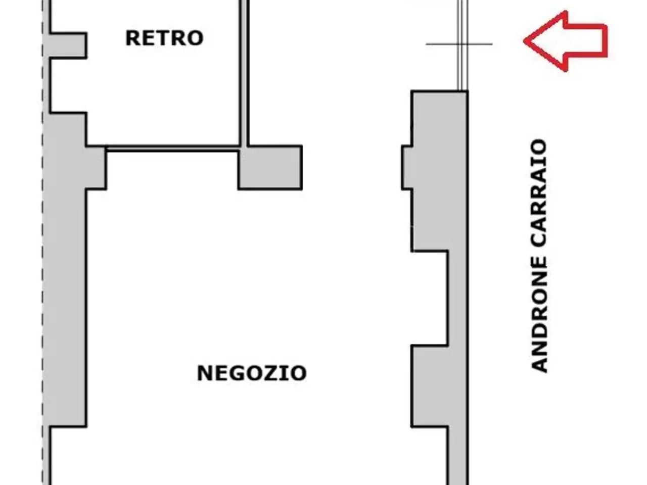 Negozio in Via Vincenzo Gioberti 54, Torino, {3} - Planimetria 1