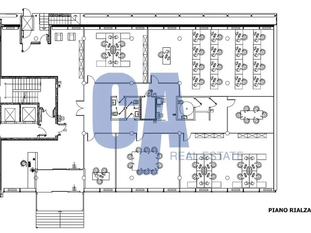 Ufficio in Via Miramare, Milano, {3} - Planimetria 1