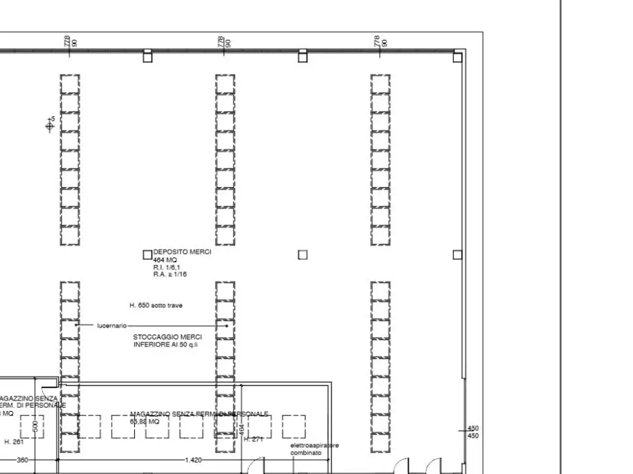 Capannone in Via Eugenio Barsanti, Forli', {3} - Planimetria 1