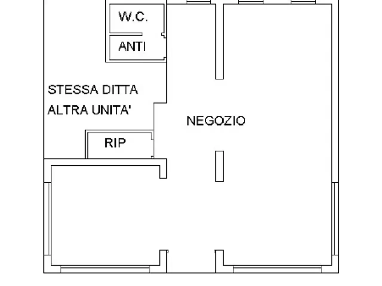 Negozio in Via Cristoforo Colombo, Monselice, {3} - Planimetria 1