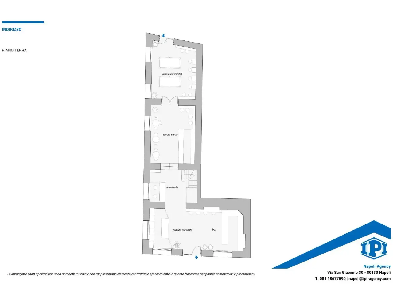 Negozio in Via Fuorigrotta, Napoli, {3} - Planimetria 1